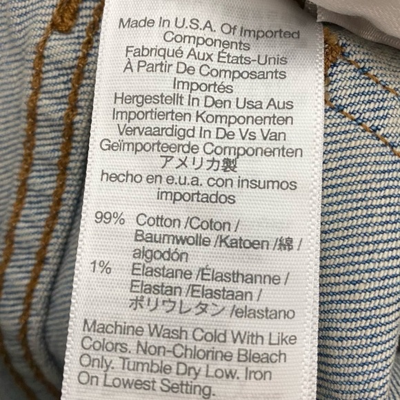 Madewell The Perfect Vintage Straight Jean in Danby Wash: Knee-Rip Edition - Picture 6 of 8